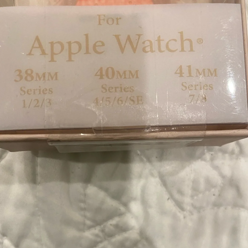 NWT- silicone watchband for APPLE WATCHES(38mm,40mm,41mm) neutral and pretty!